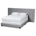 Silver Orchid Trouhanowa Glam and Luxe Upholstered Panel Bed with Extra Wide Headboard