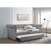 ACME Justice Daybed & Trundle (Twin Size) in Smoke Gray Fabric
