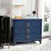 SAFAVIEH Hannon Nightstand - Navy / Brass