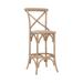 Delilah Rustic Cross Back Bar Stool