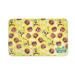 SpongeBob SquarePants Krabby Patty Dog Placemat with Non-Slip Silicone Bottom, 19" L X 12" W, Medium, Yellow