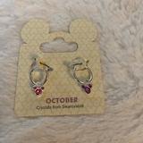 Disney Jewelry | Disney October Birthstone Earrings | Color: Pink | Size: Os