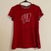 Adidas Tops | Adidas Dryfit Wisconsin Badgers Workout Tshirt (L) | Color: Black/Red | Size: L