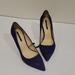 Zara Shoes | Navy Suede Pointed High Heel | Color: Blue | Size: 6