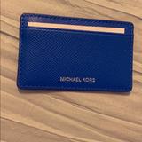 Michael Kors Bags | Leather Card Case | Color: Blue | Size: Os