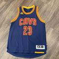 Adidas Shirts & Tops | Lebron James Cavs Jersey | Color: Blue/Yellow | Size: Lb