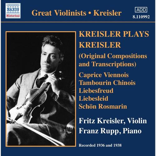 Kreisler Spielt Kreisler - Fritz Kreisler, Franz Rupp. (CD)