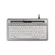 BakkerElkhuizen S-Board 840 Compact Keyboard Swiss Layout QWERTY Wired Light Grey/White