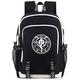 Roffatide Anime Fullmetal Alchemist Laptop Backpack Fit 15.6 Inch Luminous Printed Schoolbag with USB Charging Port & Headphone Port Black