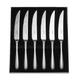 Stellar SK243 6-Piece Stainless Steel Steak Knife Set in Gift Box, Dishwasher Safe - Fully Guaranteed