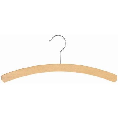 Holz-Kleiderbügel 42 cm 3er-Pack ohne Steg gewachst Image
