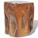 vidaXL Stool Solid Teak Wood and Resin