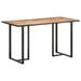 vidaXL Dining Table 55.1" Rough Mango Wood - 55.1" x 27.6" x 29.9"