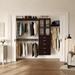 John Louis Home 12in. Deep Solid Wood 5-Drawer/Doors Simplicity Closet Organizer Espresso