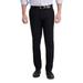 Men's Haggar Iron Free Premium Khaki Slim-Straight Fit Flat Front Perfect Fit Waistband Casual Pant Black