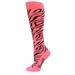 Wrangler Ladies Zebra Boot Sock 1 Pair, Hot Pink, W 7.5-9.5 / M 6-8