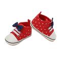 Infants Soft-Soled Shoes Girl Socks Walking Anti-Slip Polka Dot Printed Bowknot Decoration Spring Fall Sneaker
