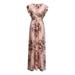 Colisha Sleeveless Chiffon Dresses for Women Beach Holiday Casual Floral Printed Maxi Dress High Waist Boho Sundress Plus Size