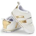 Newborn Baby Boy Girl Soft Sole Canvas Sneakers White Pram Shoes Trainers