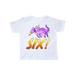 Inktastic Sixth Birthday Purple Dragon Breathing Fire Toddler Short Sleeve T-Shirt Unisex