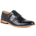 UV Signature Men's Double Monk Strap Cap Toe Dress Shoes