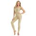 iEFiEL Women Adult One-piece Sleeveless Stretchy Tank Unitard Yoga Dance Leotard