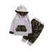 One Opening Newborn Baby Boys Girls Hooded Hoodie Tops Long Pants Outfits Clothes Playsuit