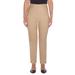 Alfred Dunner Women's Classic Allure Stretch Pants - Medium Length - Plus Size, Tan, 20 Plus