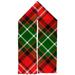 Christmas Red and Green Plaid Warm Fleece Scarf