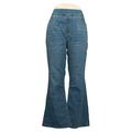 Denim & Co. Women's Sz 16P Petite Denim Pull-On Bootcute Jeans Blue A388884