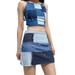 Vintage Denim Skirt Women High Waist A-Line Skirt Patchwork Bottoms Cowboy Fashion Streetwear INS Hot Style Skirt