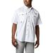 Columbia Mens PFG Bahama II Short Sleeve Shirt - Big , White, X-Large