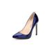 LUXUR Womens High Heel Ladies Court Shoes Formal Occasion Party Wedding Bridesmaid Bridal Heels