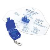 Corporation AdsafeTM Plus Cpr Face Shield With Keychain Royal Blue, Instructions and orientations guide printed on transparent shield By American Diagnostic