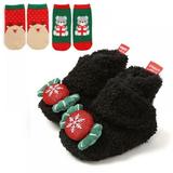 Baby Girl Boy Soft Anti-slip Christmas Deer Santa Claus Toddler Shoes Suit