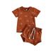 JBEELATE Newborn Baby Boys Girls Summer Shorts Set Short Sleeve T-Shirts Tops Jogger Shorts Outfit 2Pcs Set