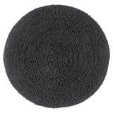 Fantasia Round Bath Rug Collection by Home Weavers Inc in Grey (Size 30" ROUND)