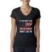 If You Don't Like Trump Then You Probably Won't Like Me USA MAGA Womens Political Junior Fit V-Neck Tee, Black, Large