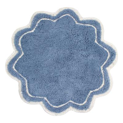 Allure Round Bah Rug Collection by Home Weavers Inc in Blue (Size 30" ROUND)