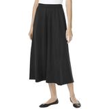 Plus Size Women's Ponte Knit A-Line Skirt by Woman Within in Heather Charcoal (Size 34/36)
