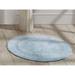 Lux Collections Bath Mat Rug 30" Round by Better Trends in Blue