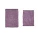 Fantasia 2 Piece Set Bath Rug Collection by Home Weavers Inc in Purple