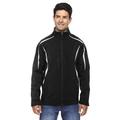 A Product of Ash City - North End Men's Enzo Colorblocked Three-Layer Fleece Bonded Soft Shell Jacket - BLACK 703 - L [Saving and Discount on bulk, Code Christo]