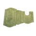 Waterford 3-Pc. Set Bath Rug Collection by Home Weavers Inc in Sage