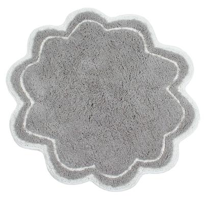 Allure Round Bah Rug Collection by Home Weavers Inc in Grey (Size 30" ROUND)