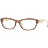 VERSACE VE3279A 5325 Eyeglasses Transparent Brown Frame 54mm