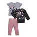 Disney Minnie Mouse Baby Girl Sweater, T-shirt & Leggings, 3-Piece Outfit Set