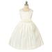 Sweet Kids Girls Ivory Taffeta Easter Spring Flower Girl Dress 6M-12