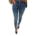 Women's Skinny Jeans High Waist Denim Stretchy Pants Casual Jeggings Trousers