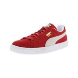 Puma Men's Suede Classic + High Risk Red / White Ankle-High Fashion Sneaker - 9.5M